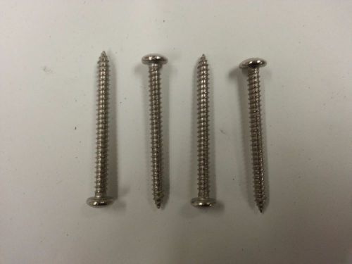 #8 x 2&#034; stainless steel phillips pan head sheet metal screws  qty:100 pcs for sale