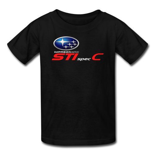 Subaru impreza wrx sti spec c logo mens black t-shirt size s, m, l, xl - 3xl for sale