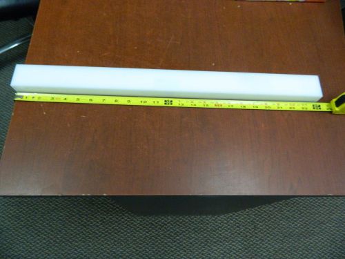 DELRIN NATURAL ACETAL RECTANGLE BAR 1 1/16”  X 1 15/16&#034; X 24” ( 2 Foot )