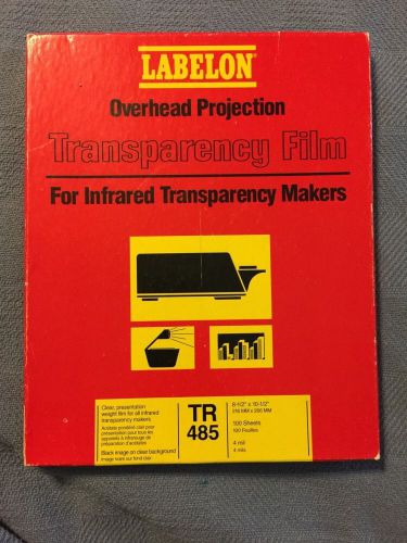 Labelon TR-485 Overhead Projection Transparency Film (Infrared) approx. 70 Pages