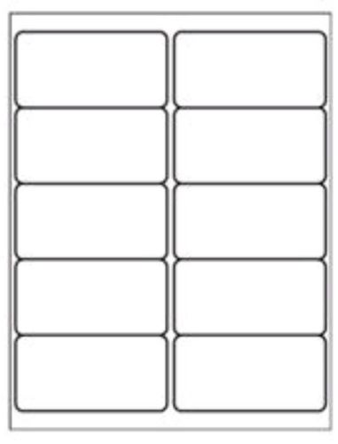 ADDRESS LABELS 25 SHEETS X 10 PER PAGE = 250 LABELS SIZE 2&#034; X 4&#034;