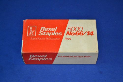 Brand New Vintage Rexel Staples Full Box of 5000 14mm Model No. 66 9/16&#034;