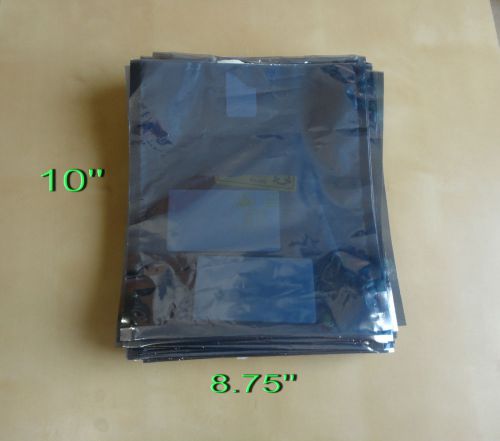 5x silver antistatic bags, 8.75&#034; x 10&#034;, 22cm x 25cm, anti -static ,open-top, esd for sale