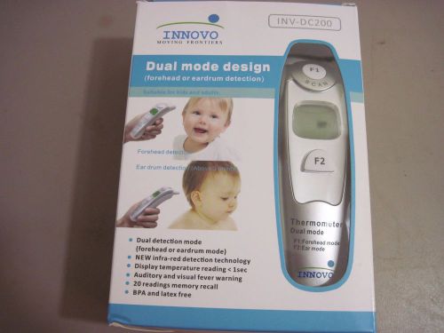 INNOVO Dual Mode Thermometer Forehead Ear Reading in less than 1 Sec INV-DC200