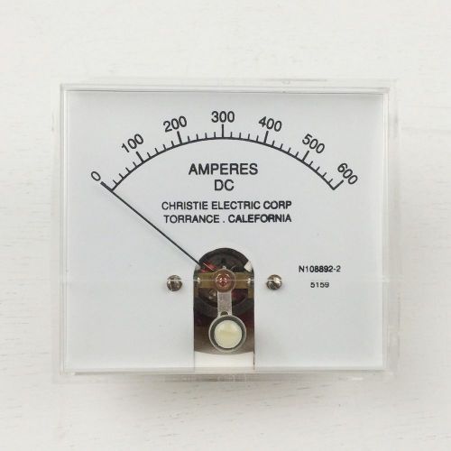 NEW Christie Electric 0-600 A/Amp DC Ammeter (3.5&#034;-3&#034;) 535162-306 5159 N108892-2
