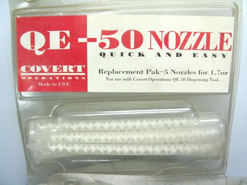 COVERT OPERATIONS QE-50 Dispensing Nozzle Tips - Lot of 3 Packages 5 Each - NOS