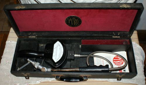 Vintage The Pyrometer Instrument Co - Pyro Surface Pyrometer w/ Case &amp; Manual