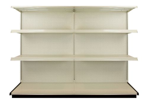 Lozier heavy duty commercial retail shelving- 8 foot standing rack shelf section for sale
