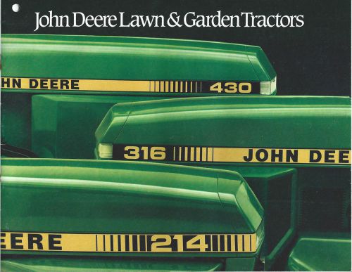 Equipment Brochure - John Deere - Lawn Garden Tractors - c1984  (E3015)