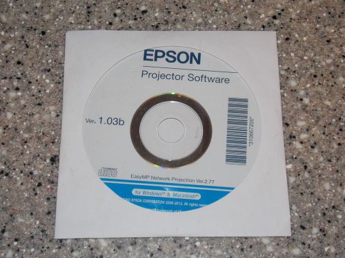 EPSON Projector Software CD Version 1.03b For Windows And Macintosh