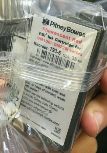 Pitney Bowes Florescent Red PBI Ink Cartridge DM/100i DM/220i Series