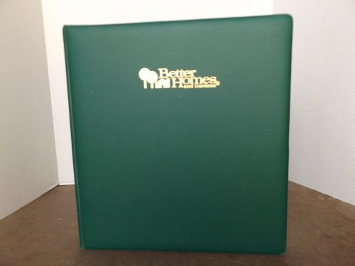 PADDED 3 RING BINDER EMBOSSED WITH BETTER HOMES AND GARDENS LOGO