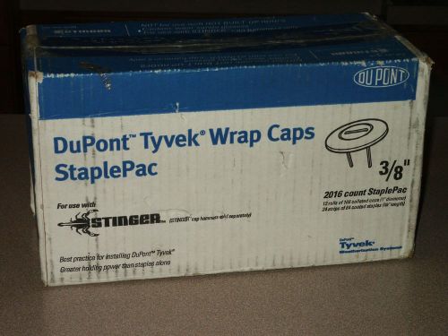 Dupont Tyvek House Wrap Caps Staple Pack for Stinger Cap Hammer 1&#034; Cap 3/8&#034; Leg