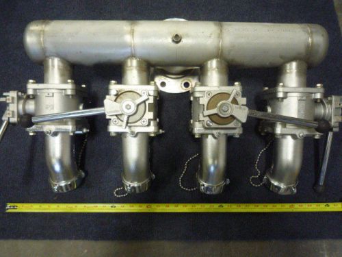 Hale torrent svs stainless steel fire pump manifold 5&#034; flange to (4) 2.5&#034; valves for sale