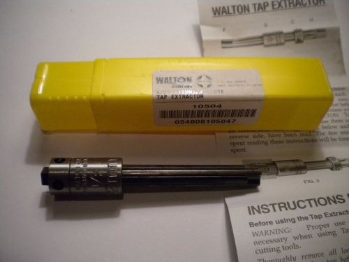 New Walton 10504 1/2&#034; (12mm) Tap Extractor 4 - Flute ...Free Shipping!!...