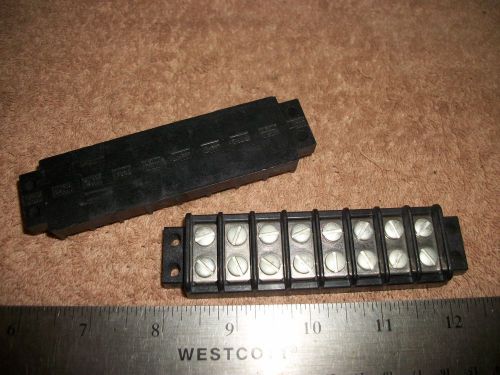 LOT OF BEAU 20A 300V TERMINAL BLOCKS 8 CONNECTIONS SCREW WIRE ATTACHMENTS! A