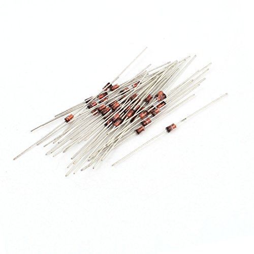 Uxcell? 40 pcs axial lead zener diodes voltage regulator 1n4729 1w 3.6v for sale