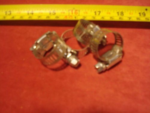 (3337.) Hose Clamps for up to 5/8&#034; Dia. Hose - Lot of 4