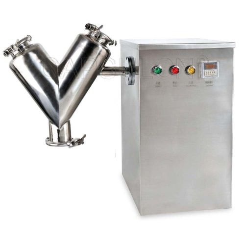 V type powder mixer machine mixing dry powder blending machine v-10 110v for sale