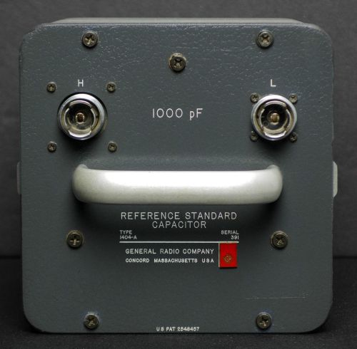 General radio / gr / iet 1404-a 1000 pf reference standard capacitor 1404a for sale