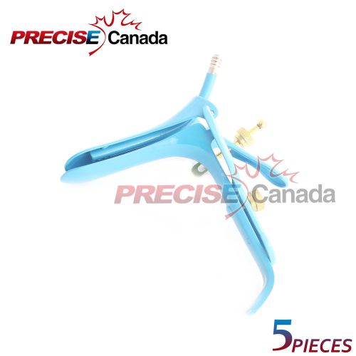 5 BLUE COATED LLETZ LEEP SMALL (S) GRAVES VAGINAL SPECULUM GYNECOLOGY SURGICAL