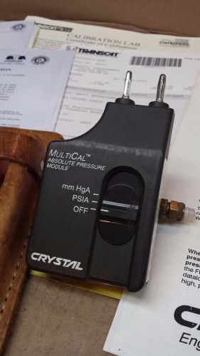 Crystal Engineering MultiCal mmHgA/PSIA DMM Pressure Module Calibrated W/Records