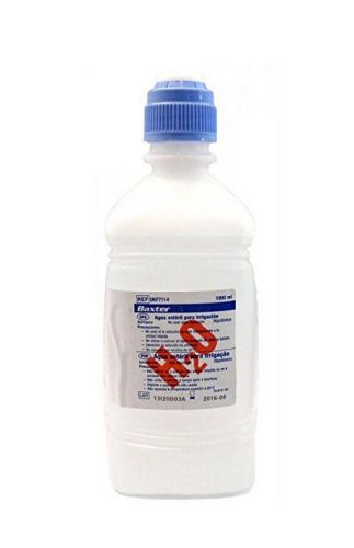 Baxter Sterile Water, H20, 1000ml, Pack of 6 Bottles