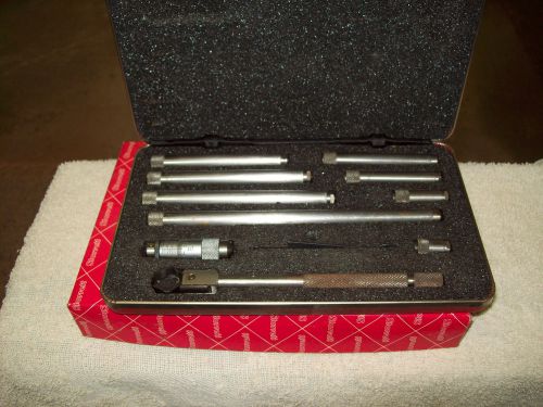 1 1/2 to 12 inch used starrett inside hole micrometer set for sale