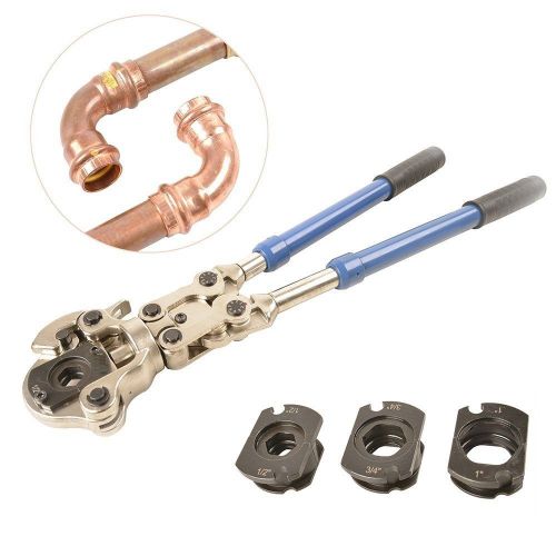 Copper tube press tool kit with jaws 1/2&#034; - 1&#034; | ct8000 pipe crimper for sale