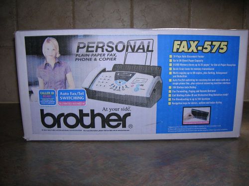 Brother 575 Personal Fax Plain Paper Copier Phone Machine