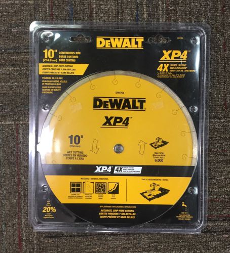 DeWalt DW4764 XP4 10&#034; Continuous Rim Wet Cutting Blade