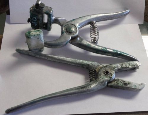 Vintage livestock  tattoo stone mfg. &amp; supply co. &amp; hasco pliers for sale