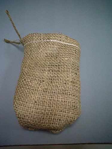 4&#034; X 6&#034; Burlap Bag with String Pack of 50
