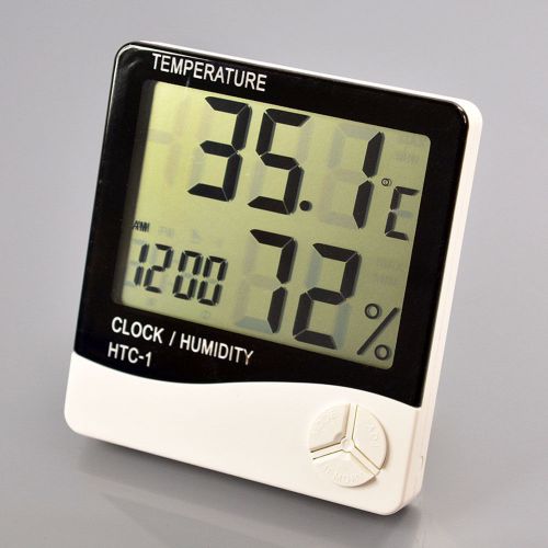 Nice lcd digital alarm clock thermometer temperature humidity hygrometer meter for sale
