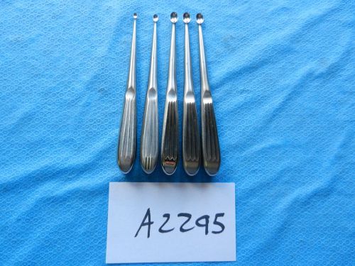 KMedic Miltex Surgical Orthopedic Curette Set  Lot of 5