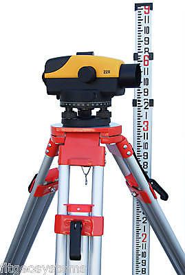 Northwest ncl 22x auto level package with tripod &amp; level rod for sale