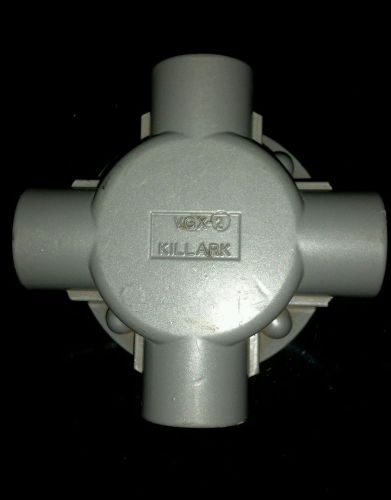 NEW KILLARK #VGX-2  ELECTROLET 3/4&#034; 4 way junction box steam punk