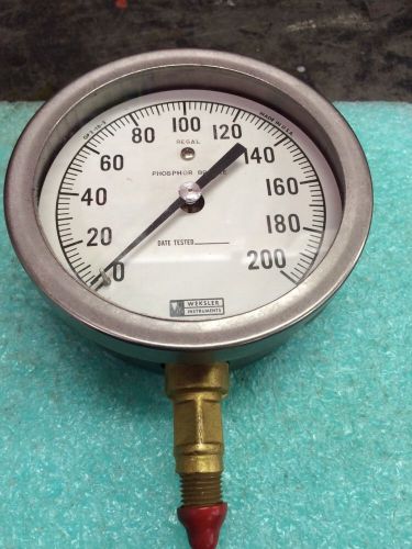 Weksler Instruments 4&#034; Pressure Gauge