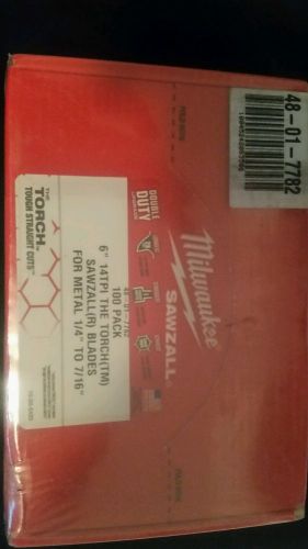 Milwaukee torch double duty 6&#034; sawzall blades 100 pack. Last one!!!