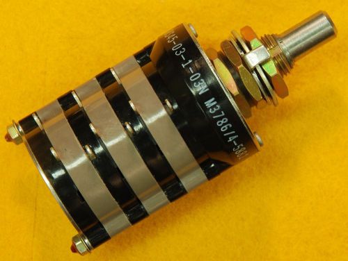 New vintage grayhill rotary switch 8719  44hs45-03-1-03n  3 pole 3 position for sale