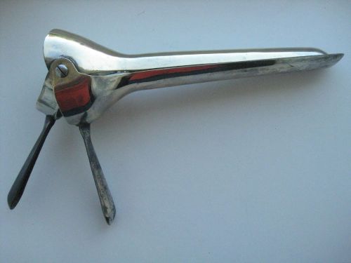 old Soviet Vaginal Speculum Giant 12&#034; Brass animal Gynecology Instrument