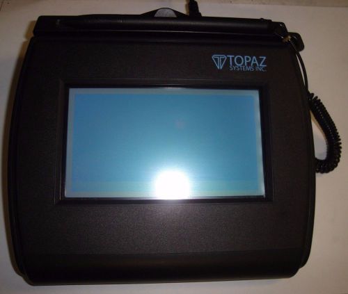 Topaz SigLite Backlit 4x3 LCD Signature Pad Serial/USB  T-LBK750-BHSB-R