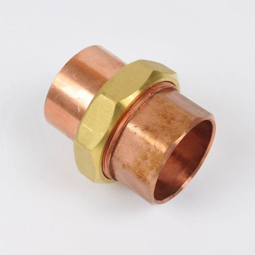 Copper Union Plumbing Fitting Elkhart CXC 2&#034; Lead Free Wrot Sweat