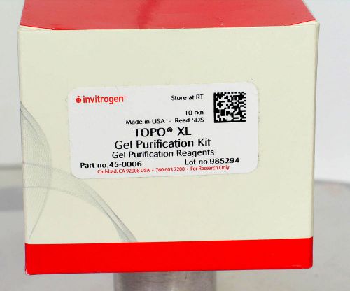Invitrogen  TOPO XL Gel Purification Kit - New Old stock/ Laboratory Surplus