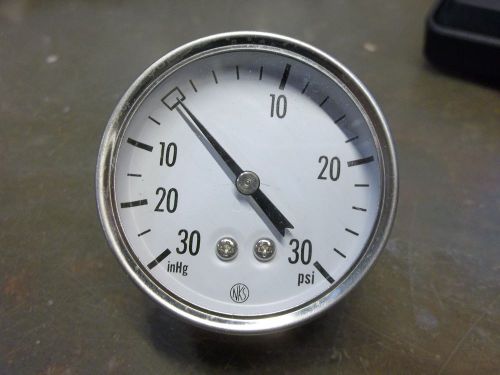 Nks 30 in hg -30 psi pressure gauge    (dr3a3) for sale