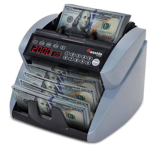 Cassida 5700 professional grade currency counter w/ uv counterfeit detection for sale
