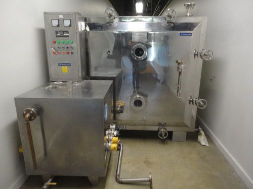 Vanguard vacuum drying oven w/ controller &amp; 5 hp pump  90 cubic foot w/ trays for sale