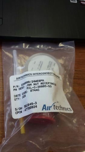 AIR TECHNICS AMPHENOL D38999/24WE6PN CONN RCPT 6POS JAM NUT W/PINS