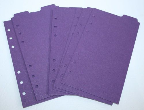 9 Shimmery Plum Filofax Personal Kate Spade size dividers subject top tab