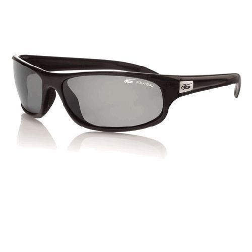 Bolle 10338 Shiny Black Polarized TNS Anaconda Sunglasses Medium/Large